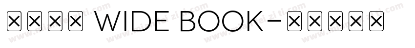 未來熒黑 Wide Book字体转换